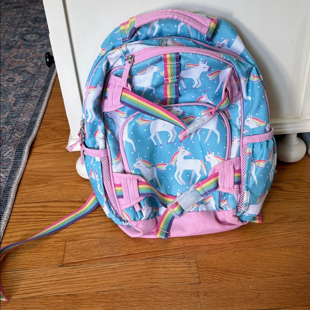 Pottery Barn Kids Unicorn Backpack with Rainbow Straps